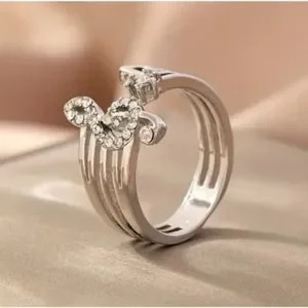 Silver Plated Musical Note Ring 100% Adjustable Sheet Music Jewelry NEW!